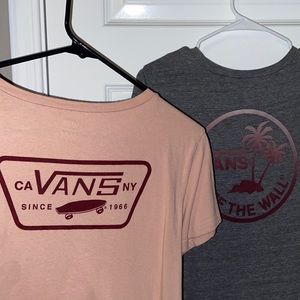 2 Vans t-shirts
